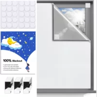 Прозрачные curtains для темноты Amazon, затемнённые шторы, 420D с серебрянной окраской, походные спальни детской комнаты