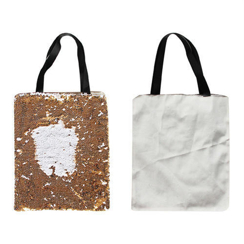 Heat Transfer Magic Sparkle Handle Bag DIY Personal Creative Empty Material Wholesale Size: 40*34CM
