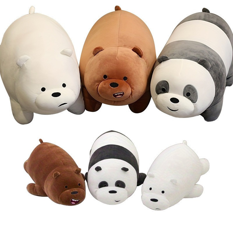 Cute Lying Bear Plush Doll Pillow Panda Polar Bear Capybara Doll Children's Gift Soft Toy Cute Lying Bear Plush Doll Pillow Panda Polar Bear Capybara Doll Children's Gift Soft Toy