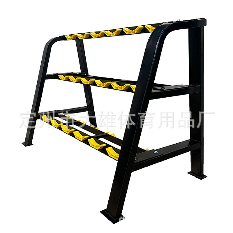 Mancuerna rack espesado tubo de acero Barbell rack hogar comercial equipo de fitness de doble capa hervidor campana rack mancuerna en forma de rack