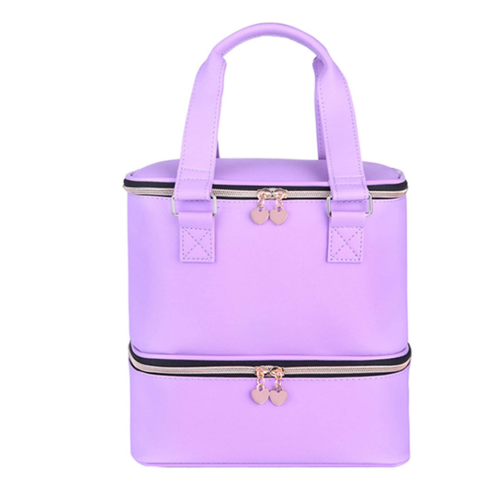 Bolsa de almacenamiento de esmalte de uñas para uñas de doble capa de maquillaje de aceite esencial de gran capacidad que puede contener lámpara de soporte 30 botellas Amazon