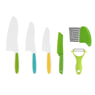 6-Piece Kidsren's Knife Set, Plastic Fruit Knife, Hand-Friendly Fruit Knife Set