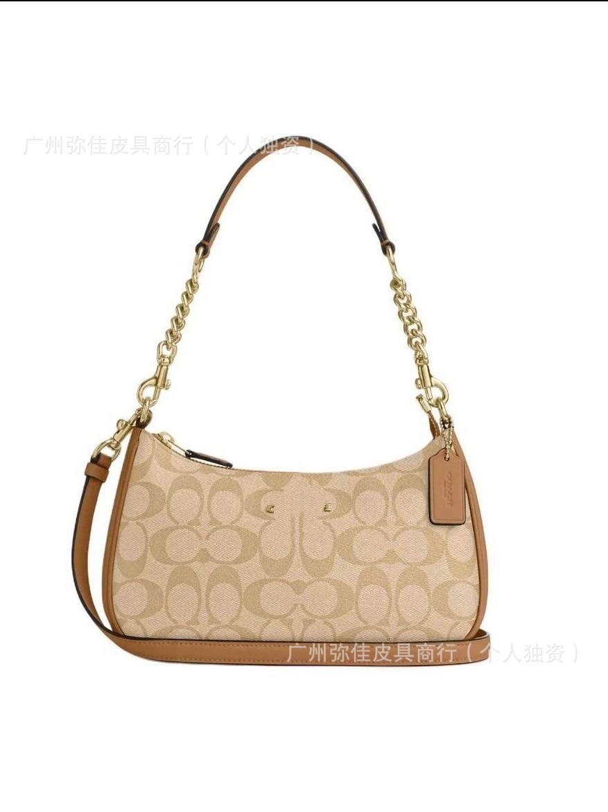 2025 Kome nuevo Teri crescente bolso de brazo retro cadena de flores bolso de mahjong bolso de moda versátil bolso de mujer