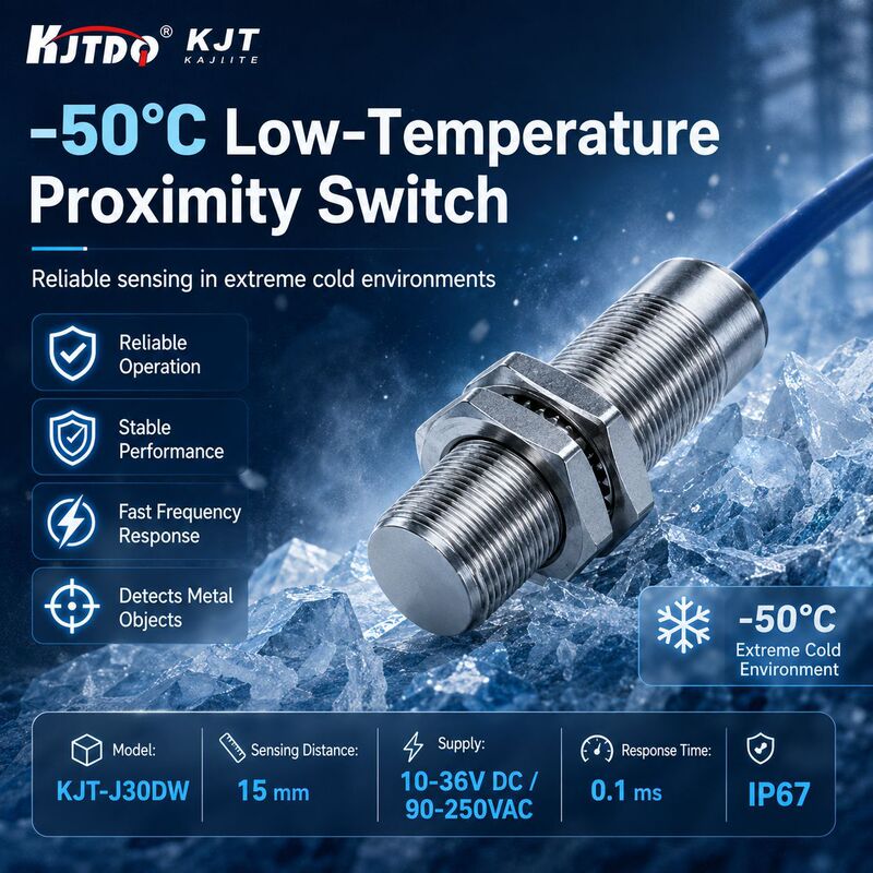 Kaijit low-temperature resistant proximity switch M8M12M18M30 inductive three-wire metal sensor