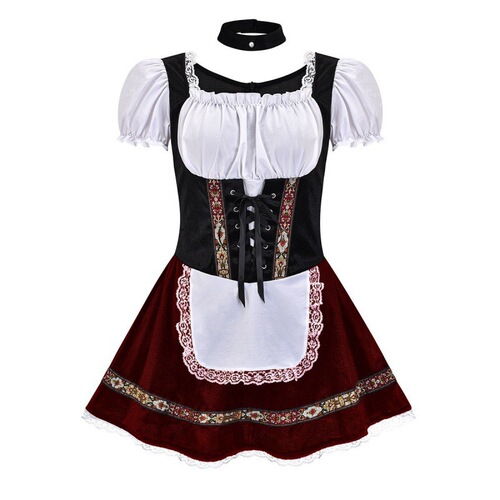 German Munich Beer Festival Bar Girl Dress Costume Women Maid Costume