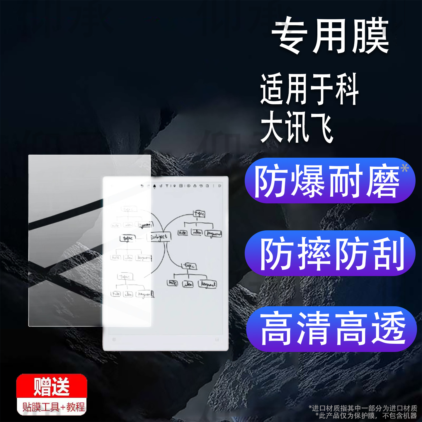 Suitable for Iflytek Ainote2 E-Book Film 10.65inch Protective Film 300Ppi