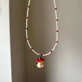 最后一口苹果~创意设计趣味苹果核串珠项链女小众设计百搭锁骨链