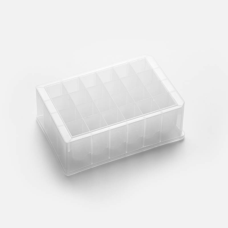 biocomma 24孔方孔收集板 10mL,U形底，无菌单块塑封包装,10块/盒