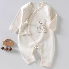 Infant and Toddler Four Seasons Pure Cotton Butterfly Bodysuit Newborn Boneless Puff Collar One-piece Suit Spring New Arrival Baby Crawler Suit