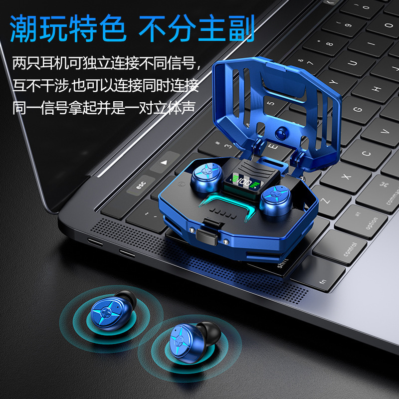 DX-03機械金属感tws bluetooth無線イヤホン騒音低減長航続デジタル表示bluetoothイヤホン対外貿易卸売り|undefined