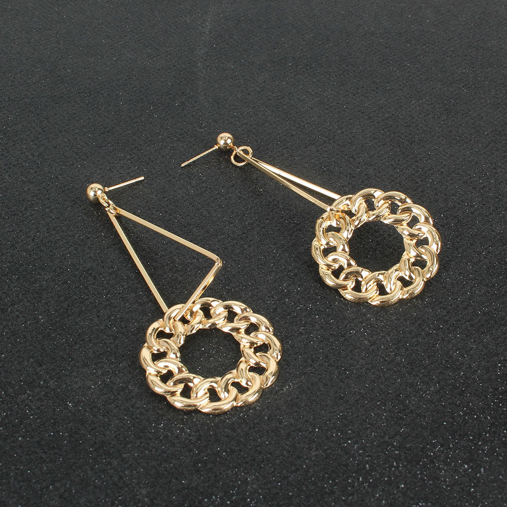 Retro Style Alloy Geometric Long Earrings display picture 3