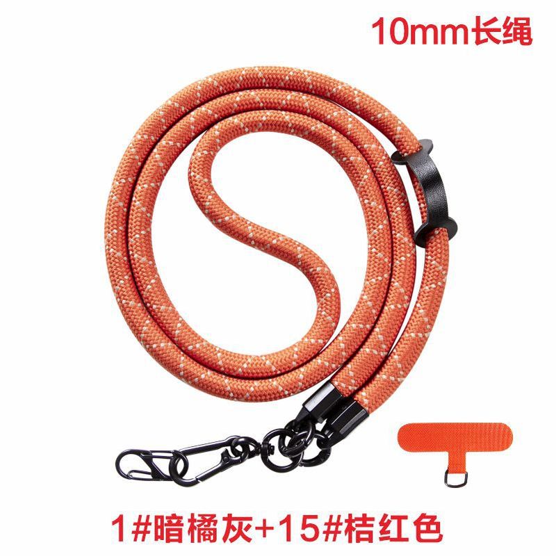 携帯電話のストラップの斜め掛けの10mmの首掛けの太い編みの携帯電話のストラップの多機能の斜め掛けのストラップのポリエステルの携帯電話のストラップ|undefined