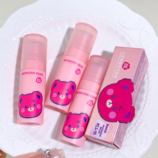 Xixi Velvet Mist Air Lip Glaze Cute Strawberry Bear Soft Mist Lip Mud Autumn and Winter Whitening and Tender Color Does Not Show Lip Lines Moisturizing