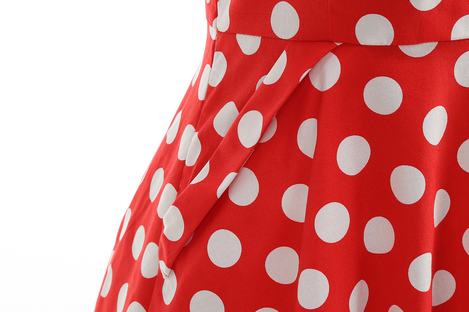 Hepburn-style Vintage Spring Outing Court-style Waist-cinching Light Dress, Annual Meeting Performance Outfit, Long_ecoleips.com