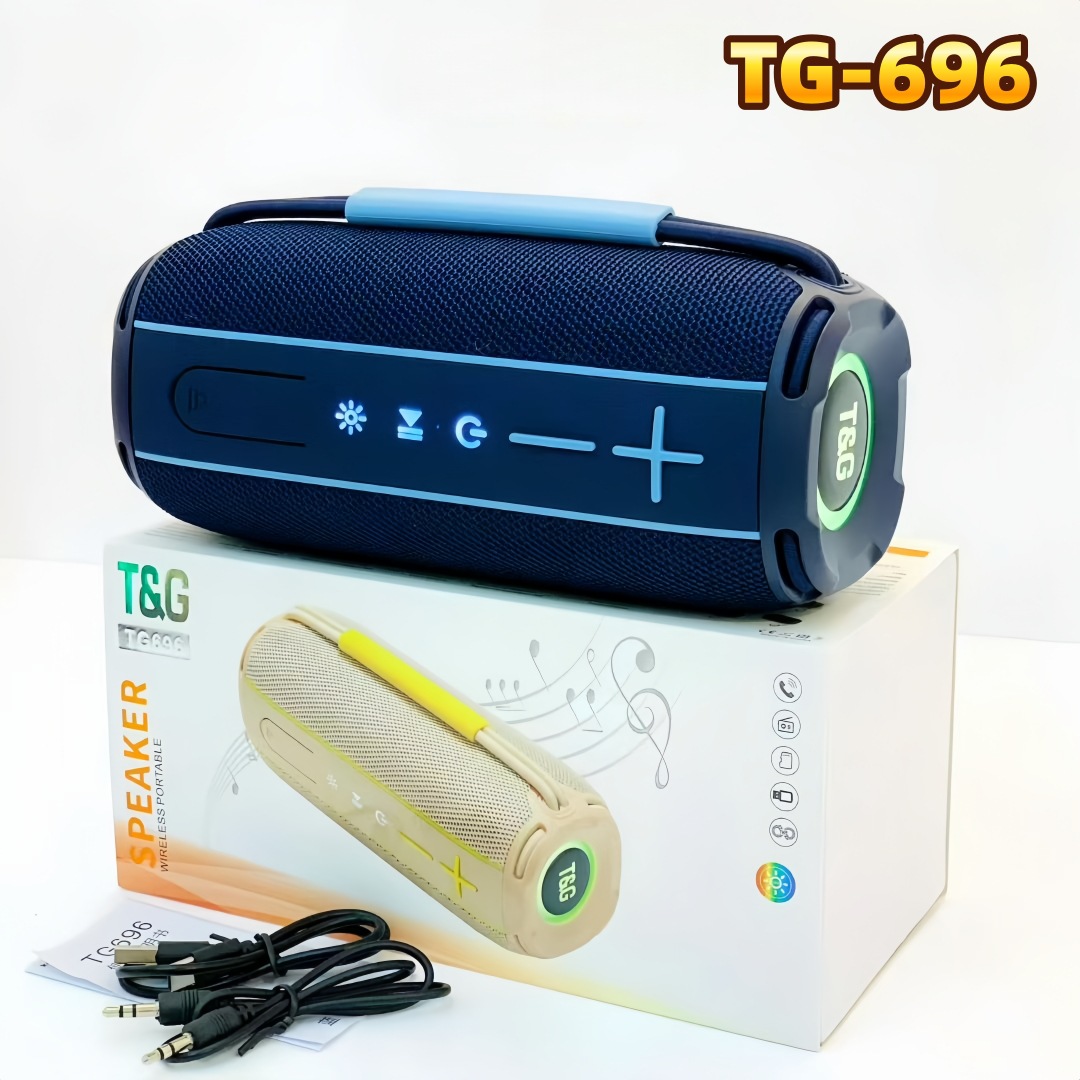 Transfronterizo nuevo TG696 altavoces Bluetooth tarjeta portátil impermeable al aire libre TWS subwoofer moda regalo de audio
