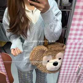 韩系baby蓝色假两件毛衣女秋冬季慵懒风宽松软糯翻领套头针织上衣