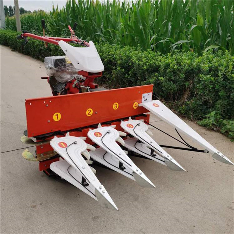 苜蓿草秸秆割晒机 自走式小型收割机 侧向条放机前置割台