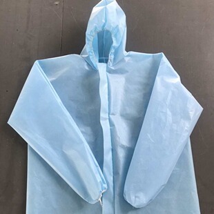 Hubei Manufacturers Supply Spot Thickeneded Waterproof and Oil-Proof Protective Clothing Chemical Spray Paint Work Clothes Isolation Clothing One-Piece