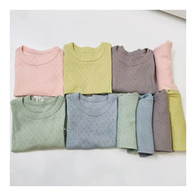 秋儿童家居服睡衣女童宝宝套装男童童装绵绸柔软a类纯棉短裤夏