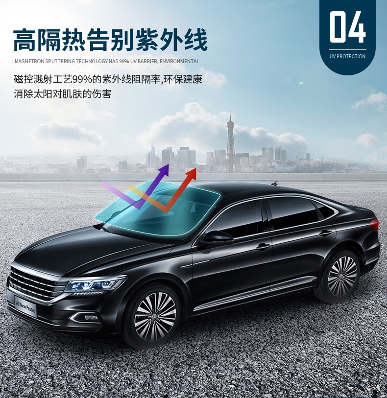 High-end film suitable for Hongqi HS5 car film full car sun heat insulation explosion-proof front windshield window privacy
