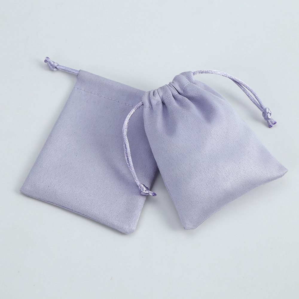 Simple Style Solid Color Cloth Drawstring Jewelry Packaging Bags 1 Piece
