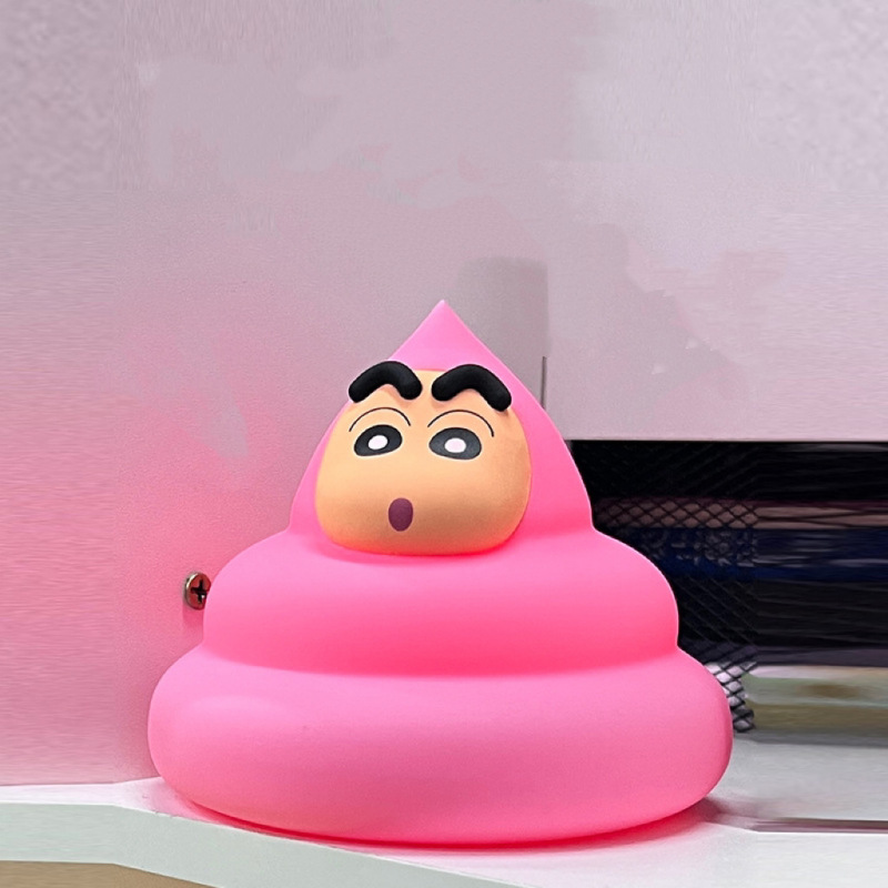 クレヨンしんちゃんのお父さんストレス解消グッズ、握って遊べるおもちゃ、発散型ギフト、面白くていたずらなナイトライト|undefined