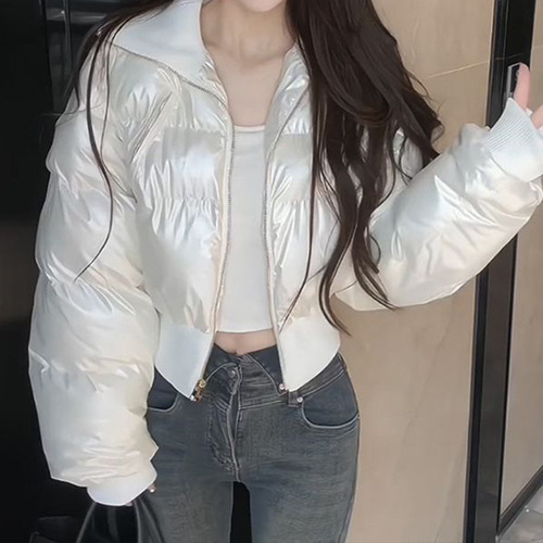 Chic Short-Sleeve Cotton Coat Women's Baguette Coat Now Popular Hot Sale Winter New Slimming Cotton Coat Women's Jacket