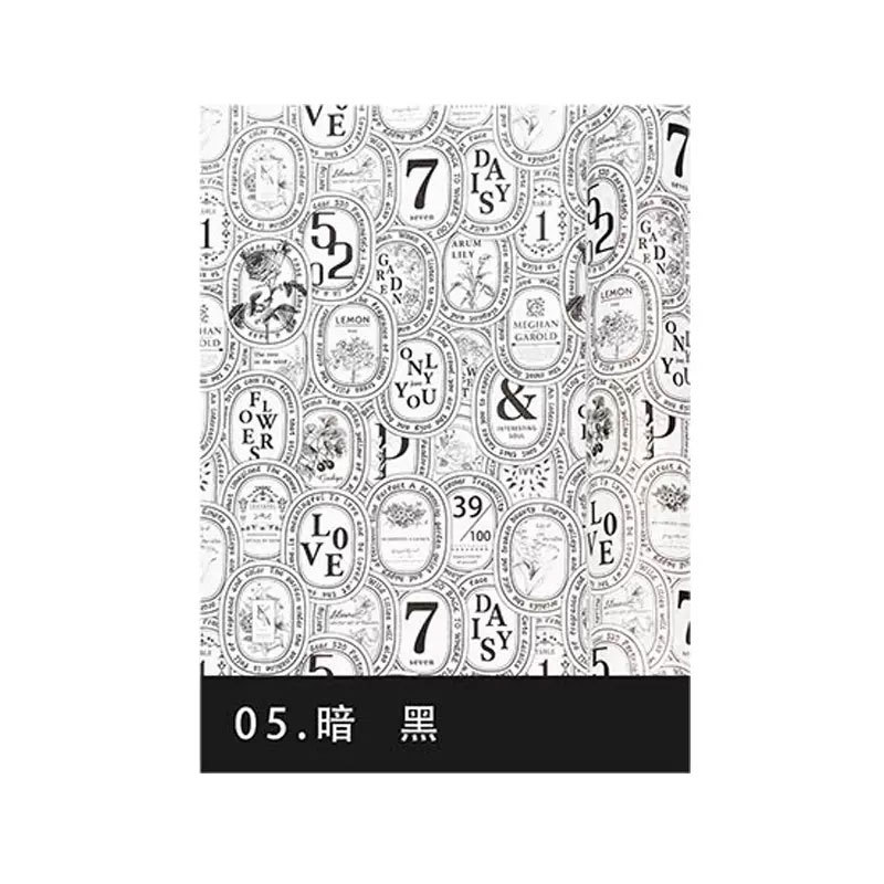 Huaxi té negro copo de nieve papel de embalaje ramo de flores artesanal micro impermeable papel de revestimiento florista papel de embalaje floral