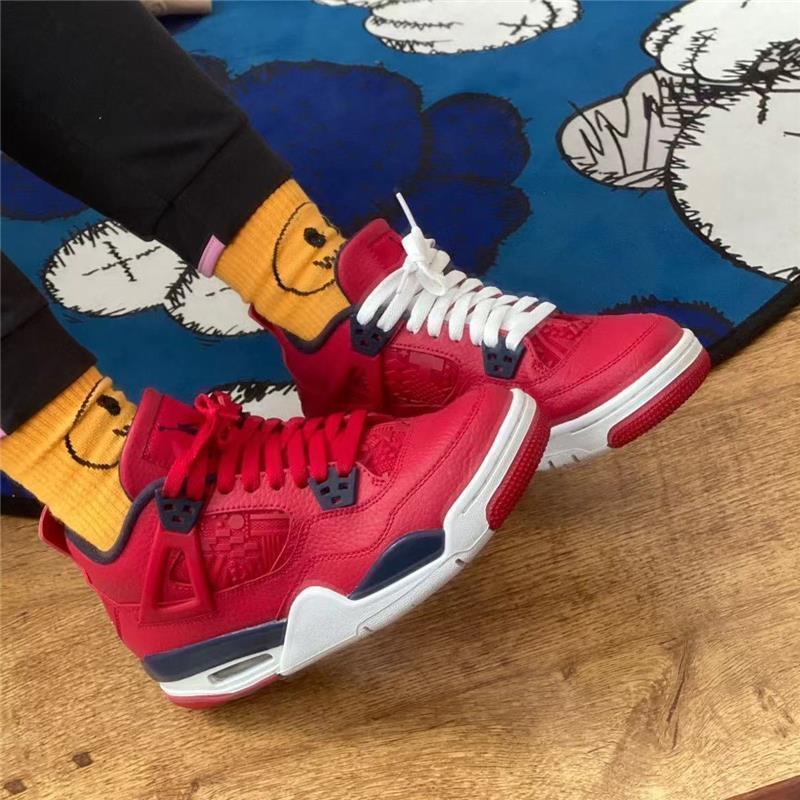 纯原AJ4世界杯-气垫底