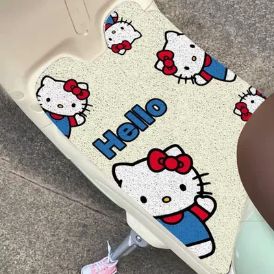 Avtomobil döşəmə paspasları – Mats, Wire Loop Floor Mats, Anti-Slip - zx-cartoon-electric-foot-mat-06-3060-silk-circle-small-self-cutting