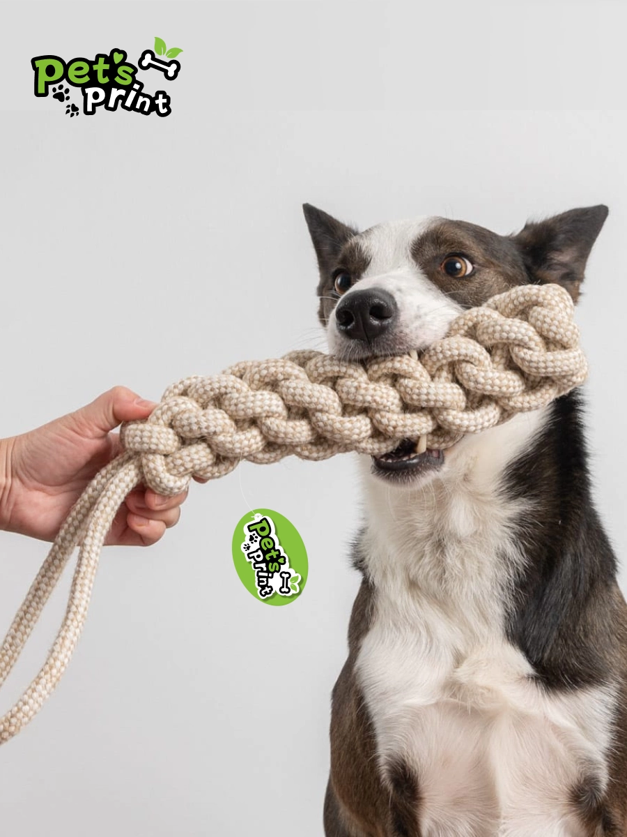 Petsprint веревочная игрушка для собак, интерактивные товары для домашних животных, чистка зубов и прорезывание зубов, плетеные веревочные игрушки с узлами, другие
