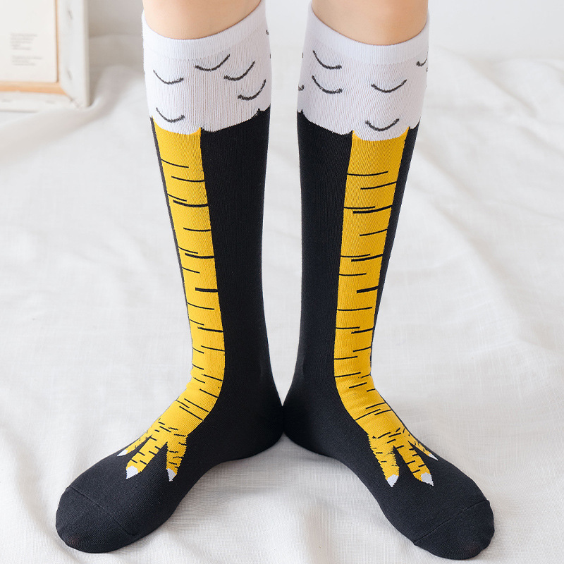 Socks Women's Spring and Autumn New Fashionable Chicken Claw Socks Fitness Sports Casual Socks Internet Popular TikTok Funny Skinny Leg Over-the-Knee Socks