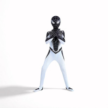 万圣节蜘蛛侠负空间紧身衣cosplay儿童成人表演服角色扮演演出服