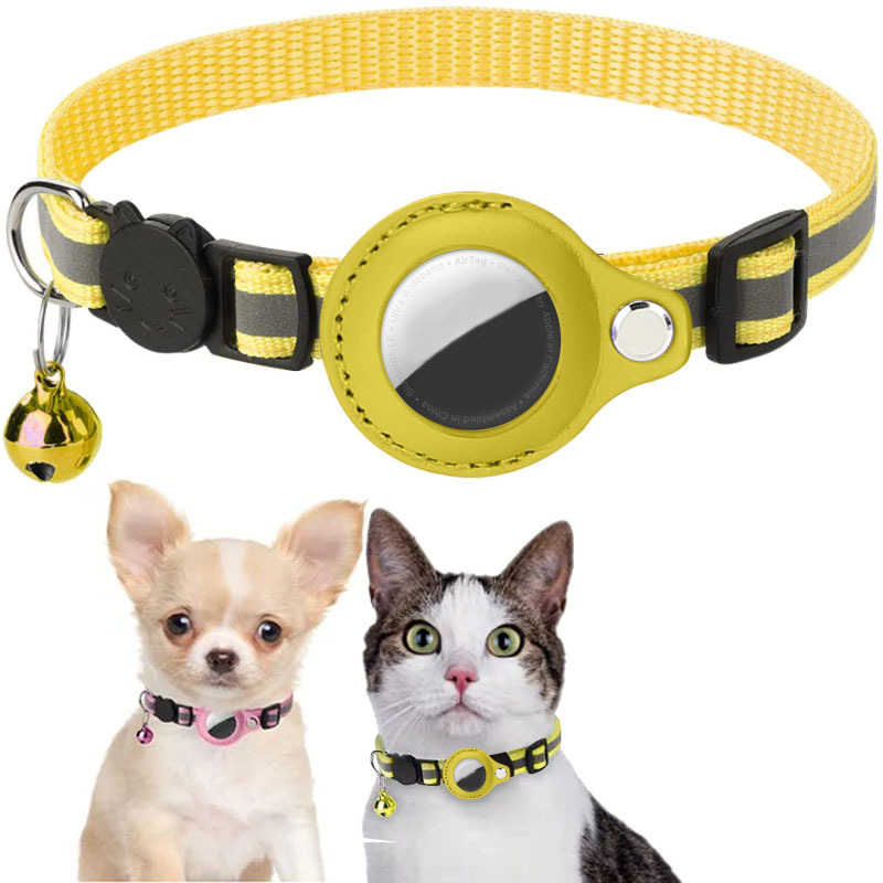 Airtagペット用首輪反射防止ベル付き首輪猫用首輪Findmy専用ロケータ|undefined