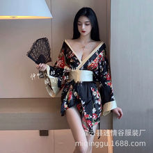 新款情趣內衣女日式和服 游戲情趣制服誘惑套裝性感和服一件代發