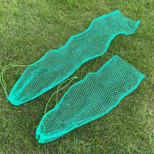 18-strand simple flat-bottomed drawstring fish trap, thickened line, large-eye new material glue silk net bag, large-eye ground-insert fish trap