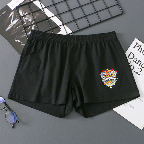 New Awakening Lion men's loose version pure cotton Arrow pants summer underwear lion breathable large size boxer shorts