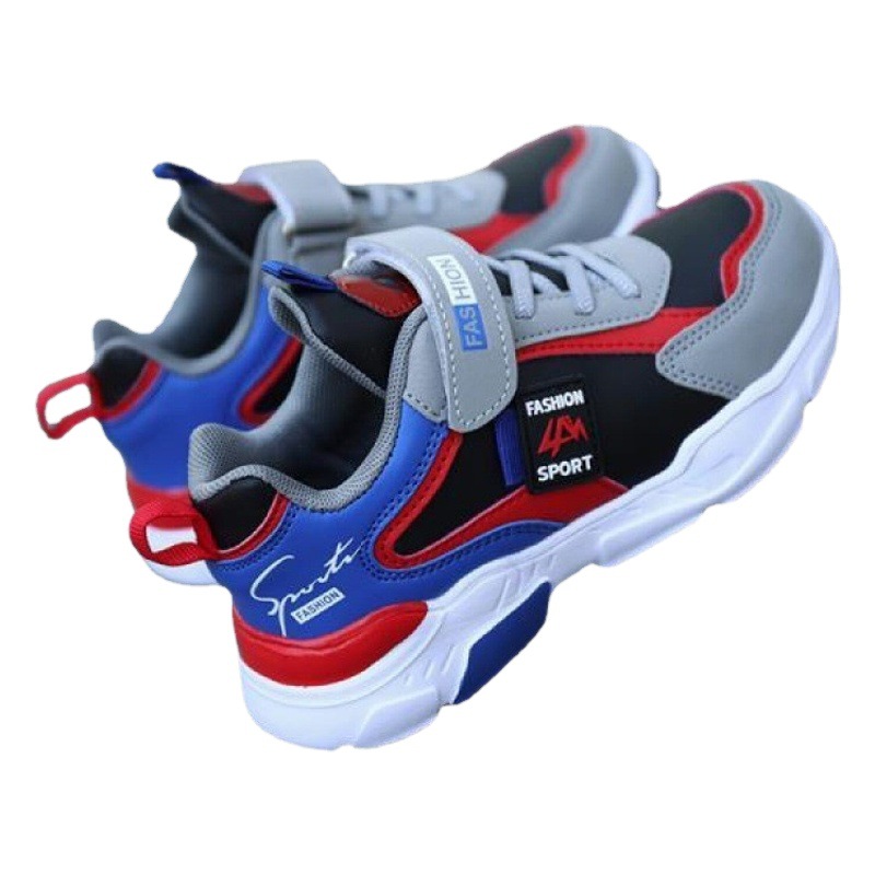 4-15 años de edad, zapatos de los niños de primavera, Otoño e Invierno zapatos para niños impermeable medio y grande niños zapatilla de deporte de los niños del estudiante zapatos para correr hombres