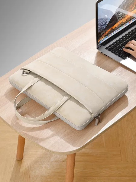 Simple Laptop Bag 16inch Shockproof Laptop Bag 14inch Protective Cover Full Opening and Closing Briefcase for Women