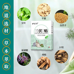 三伏貼穴位保健貼中藥泥貼三伏貼艾草三九貼成人小兒貼膏批發