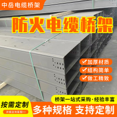 厂家批发防火喷塑电缆桥架大跨距槽式梯式电力走线槽防火电缆桥架