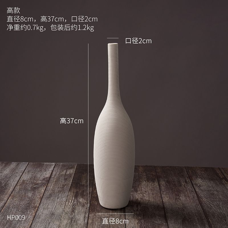 Nórdico ins estilo jarrón de cerámica sala de estar TV gabinete mesa de comedor creativo suave decoración flor seca florero