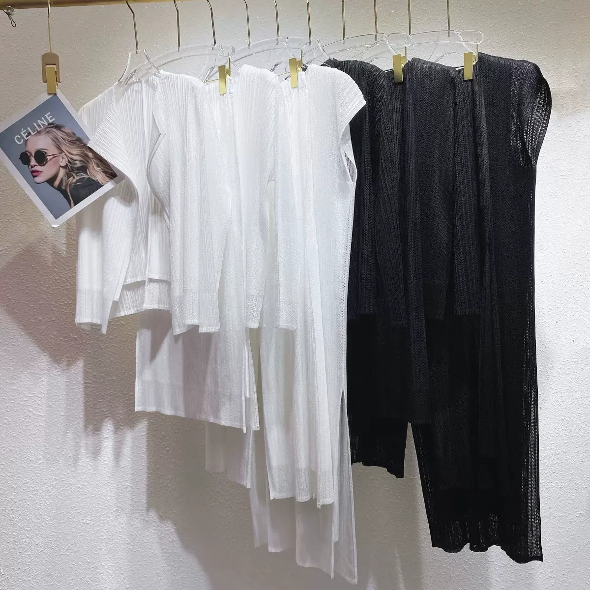 女装套装高级感春夏时尚网纱开衫外搭连衣裙气质百搭三宅两件套潮