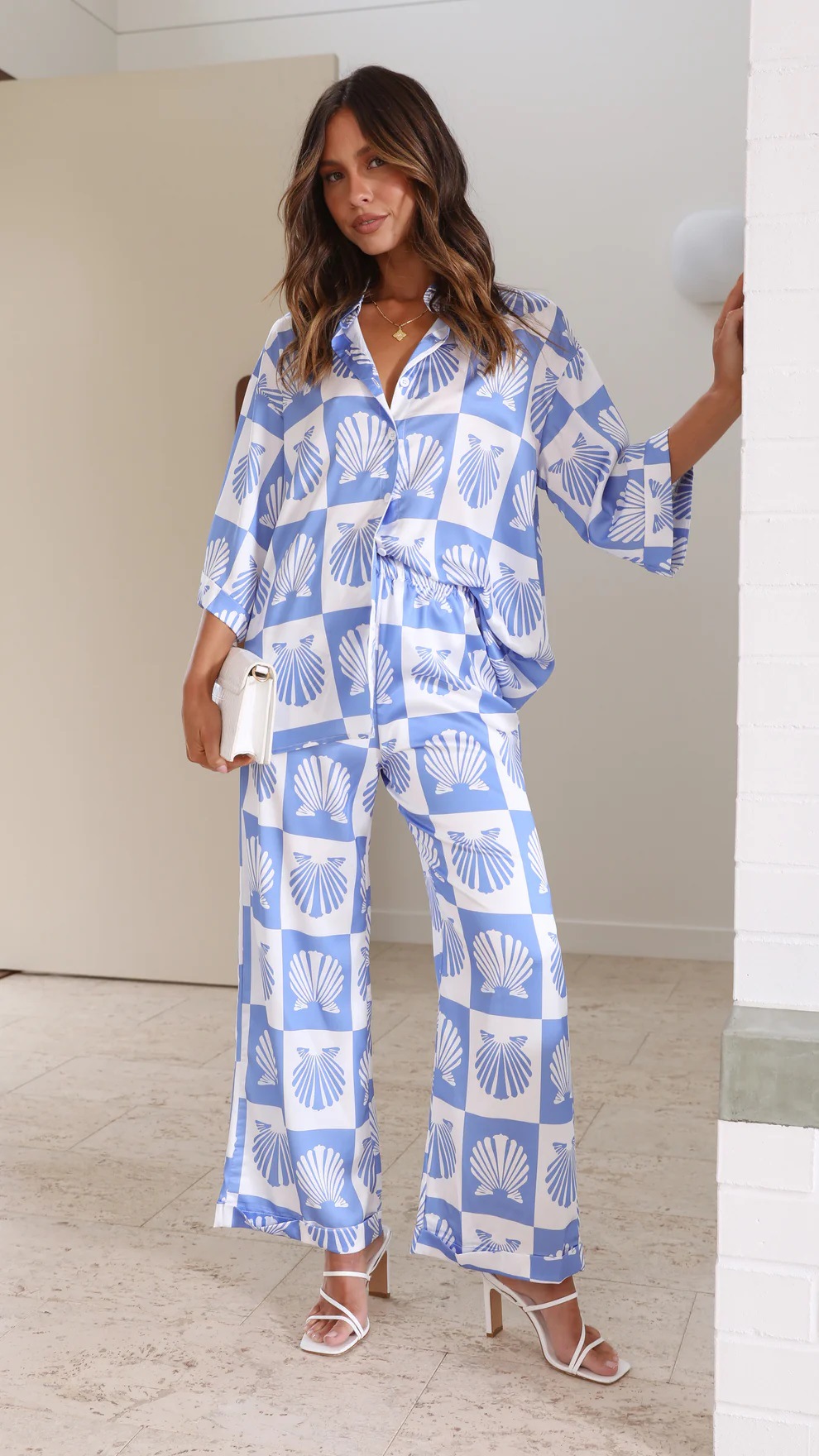 Women'S Gender Casual, Simple Style Style Home Daily Sleeping Women'S Casual Simple Style Geometric Polyester Pant Co-ord Set Pants Sets