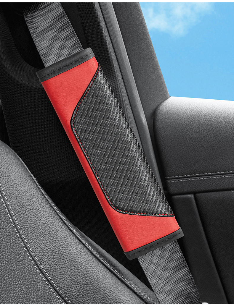 Carbon fiber car seat belt shoulder pad advanced sense car shoulder pad seat belt protective cover car supplies