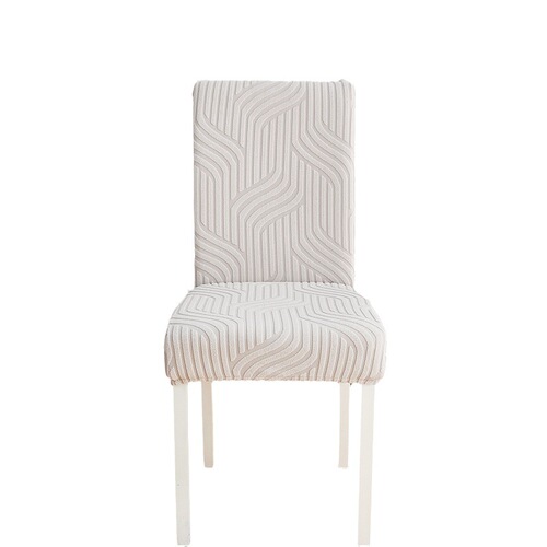 Chair cover  new rectangular jacquard wave cross-border solid color elastic chair cover dining table and chair cover dust-proof and anti-slip