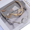 Trend metal retro necklace hip-hop style, suitable for import, European style, simple and elegant design, wholesale