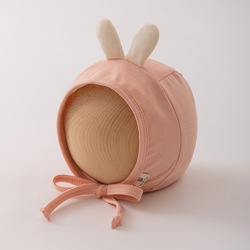 Sombreros para bebés primavera y otoño algodón delgado 6 - 12 meses pequeños lindos bebés super lindos gorras para los oídos bebé