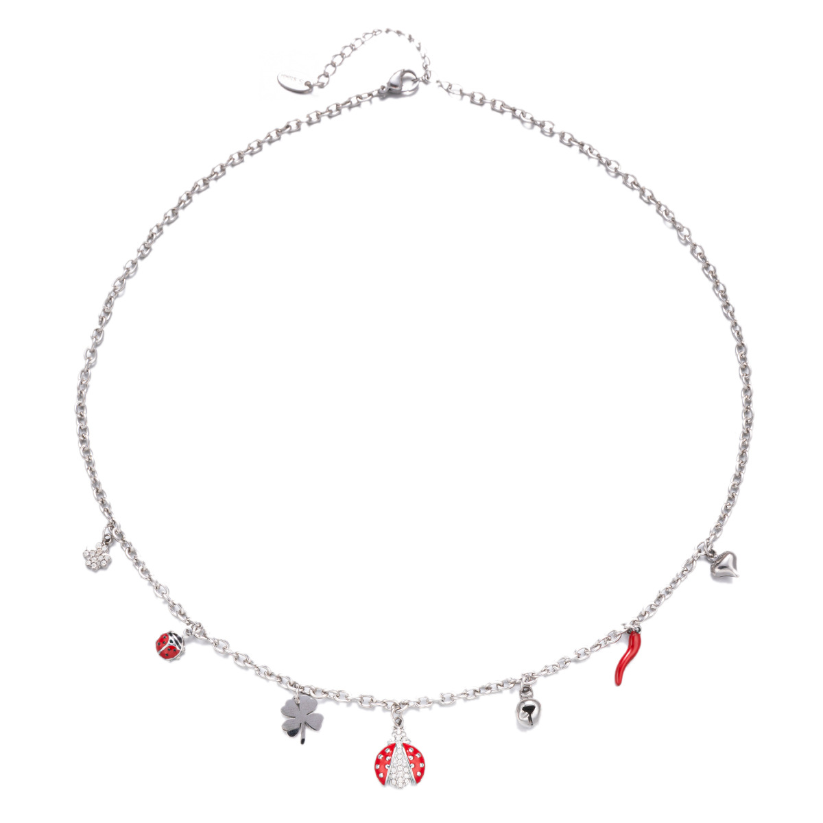 Collar de zircón de acero inoxidable transfronterizo TENA, estilo de nicho, diseño ligero y lujoso, personalidad universal, cadena de clavícula image 6