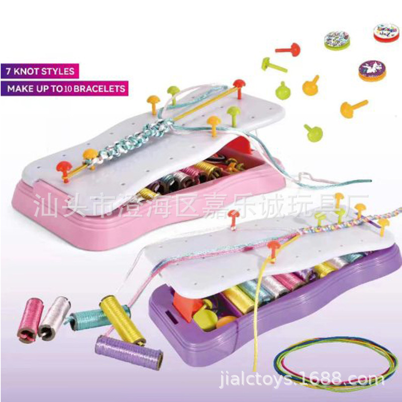 Pulsera para Niños Accesorios de trenzado trenza hecha a mano DIY diversión cuerda accesorios modelado play House Juguetes